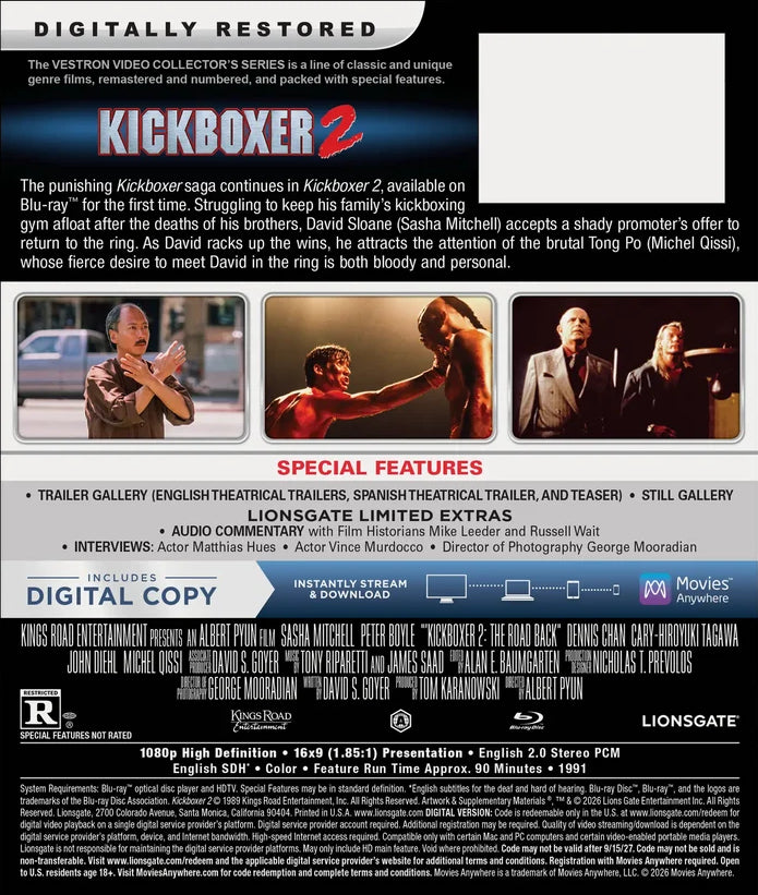 [Pre-Order] Kickboxer 2: Collector's Series #41 (1991)(Exclusive)