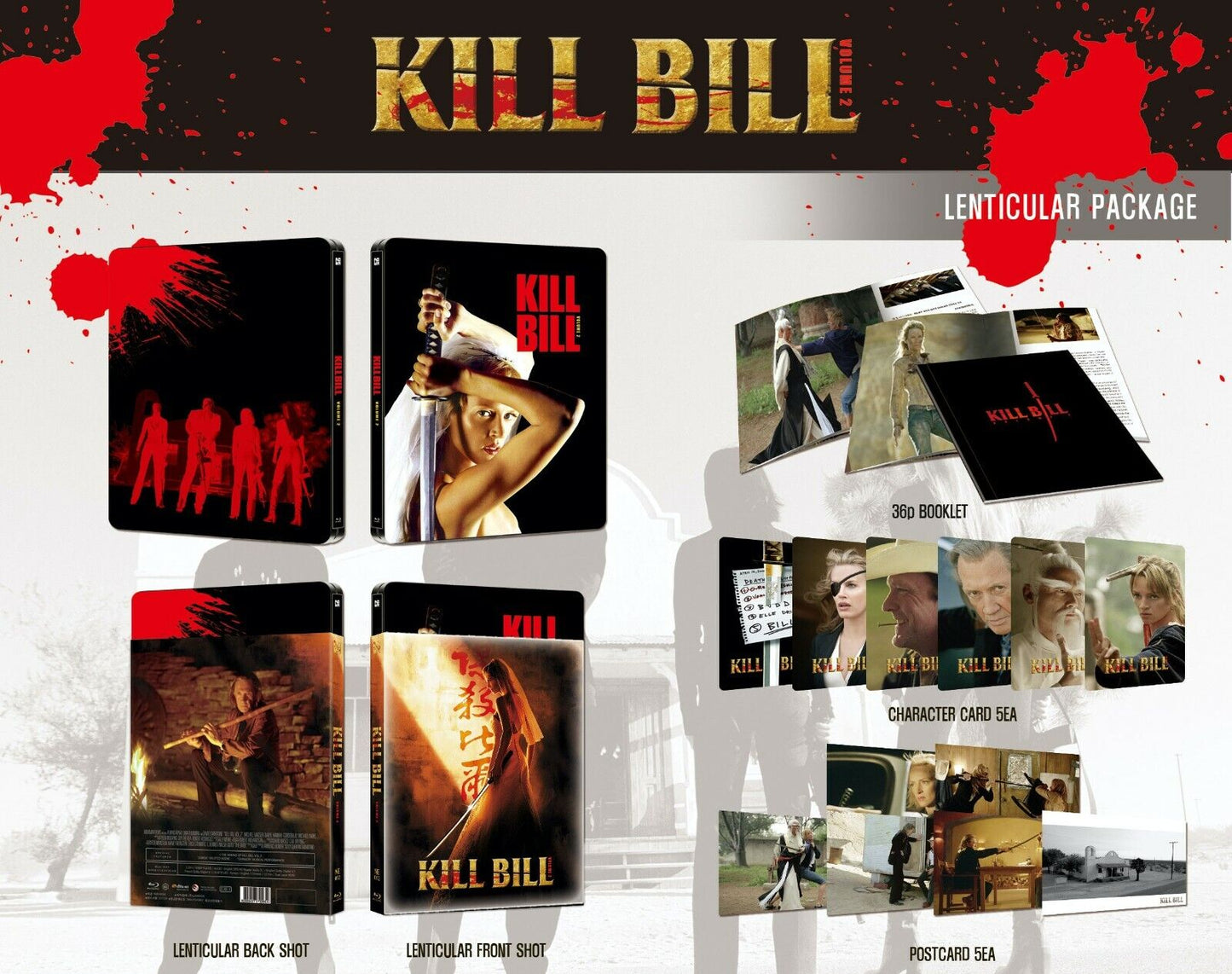 Kill Bill: Volume 2 Lenticular SteelBook (2004)(NE#12)(Korea)