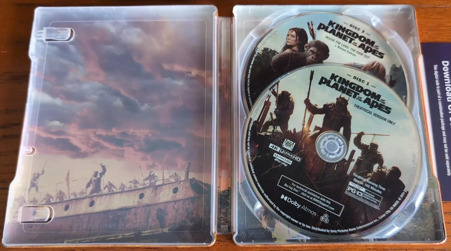 Kingdom of the Planet of the Apes 4K SteelBook