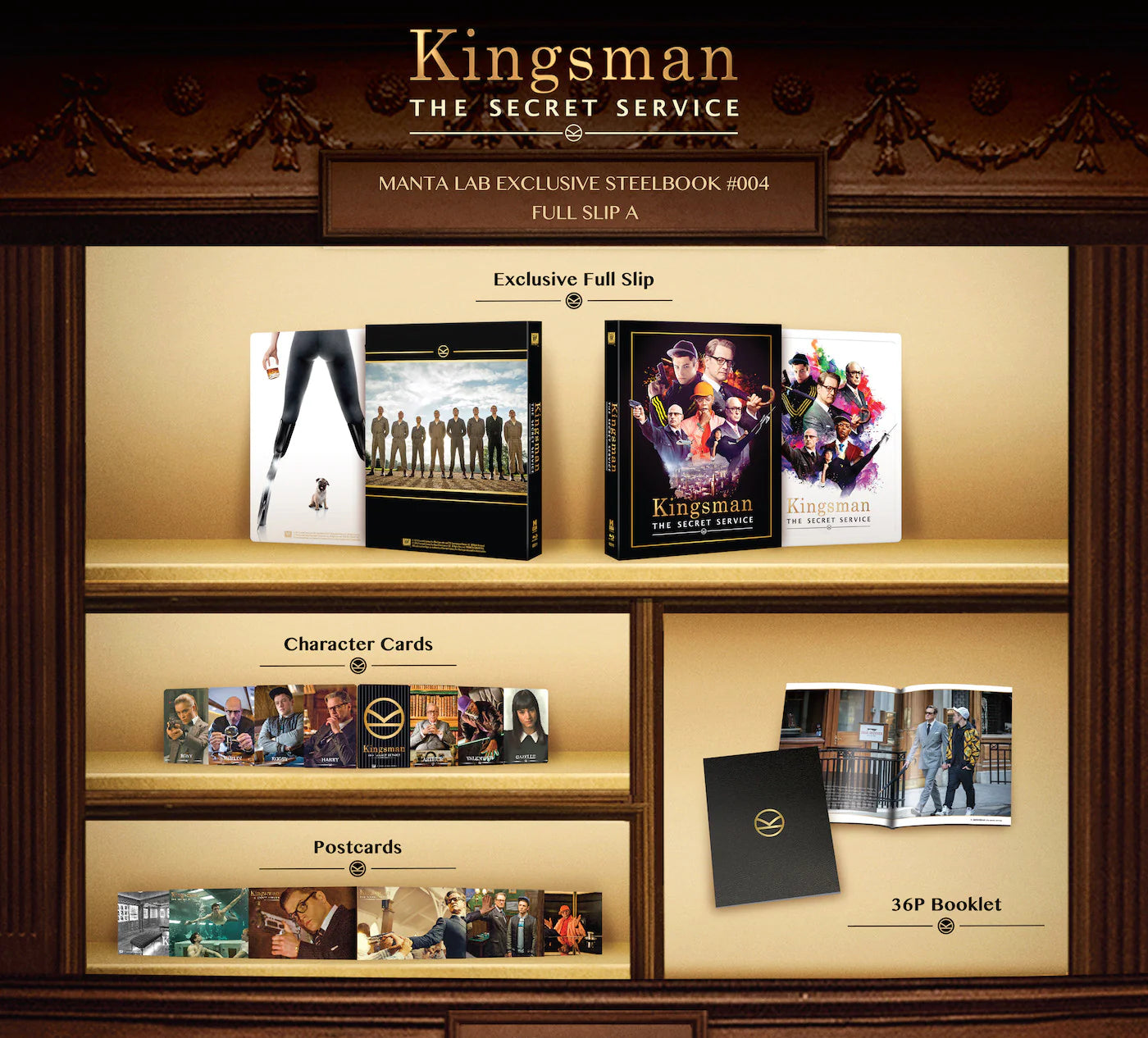 Kingsman: The Secret Service Full Slip A SteelBook (ME#04)(Hong Kong)