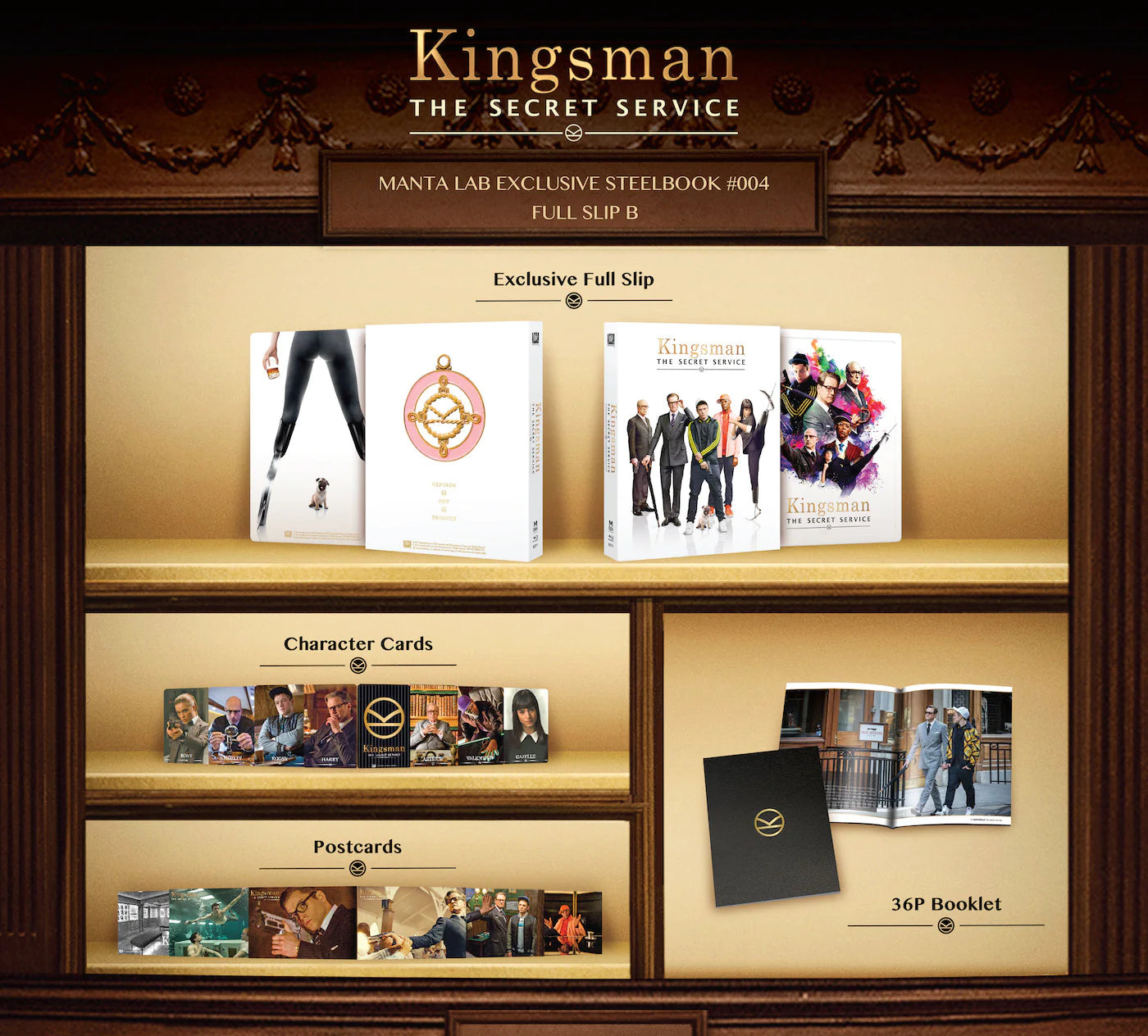 Kingsman: The Secret Service Full Slip B SteelBook (ME#04)(Hong Kong)