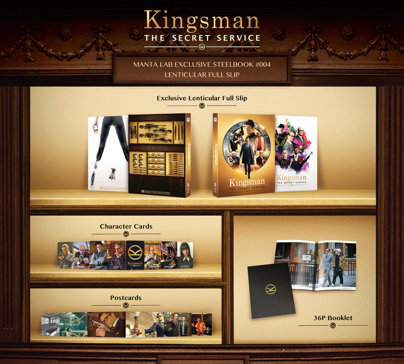 Kingsman: The Secret Service Lenticular SteelBook (ME#4)(Hong Kong)