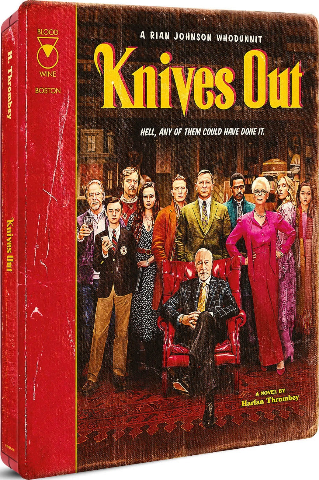 BRAND NEW-Knives Out Steelbook outlet 4K Ultra HD, Blu Ray Ultra HD, Digital Copy