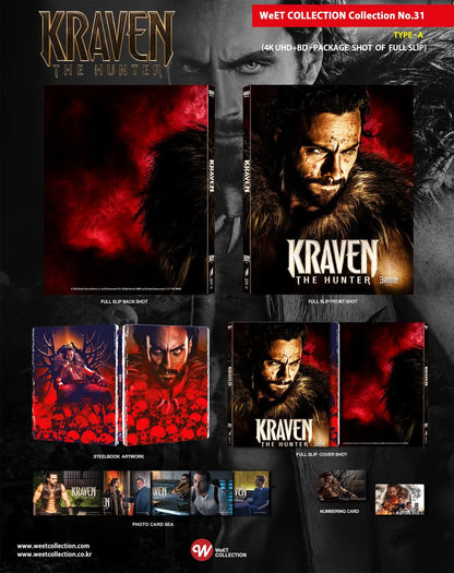 Kraven: The Hunter 4K Full Slip SteelBook (WC#31)(Korea)