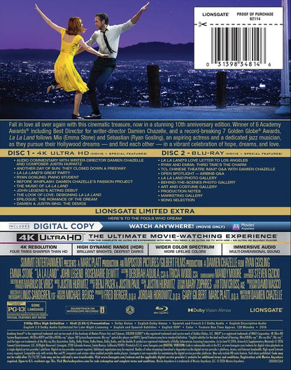 [Pre-Order] La La Land 4K DigiPack: 10th Anniversary Edition (2016)(Exclusive)