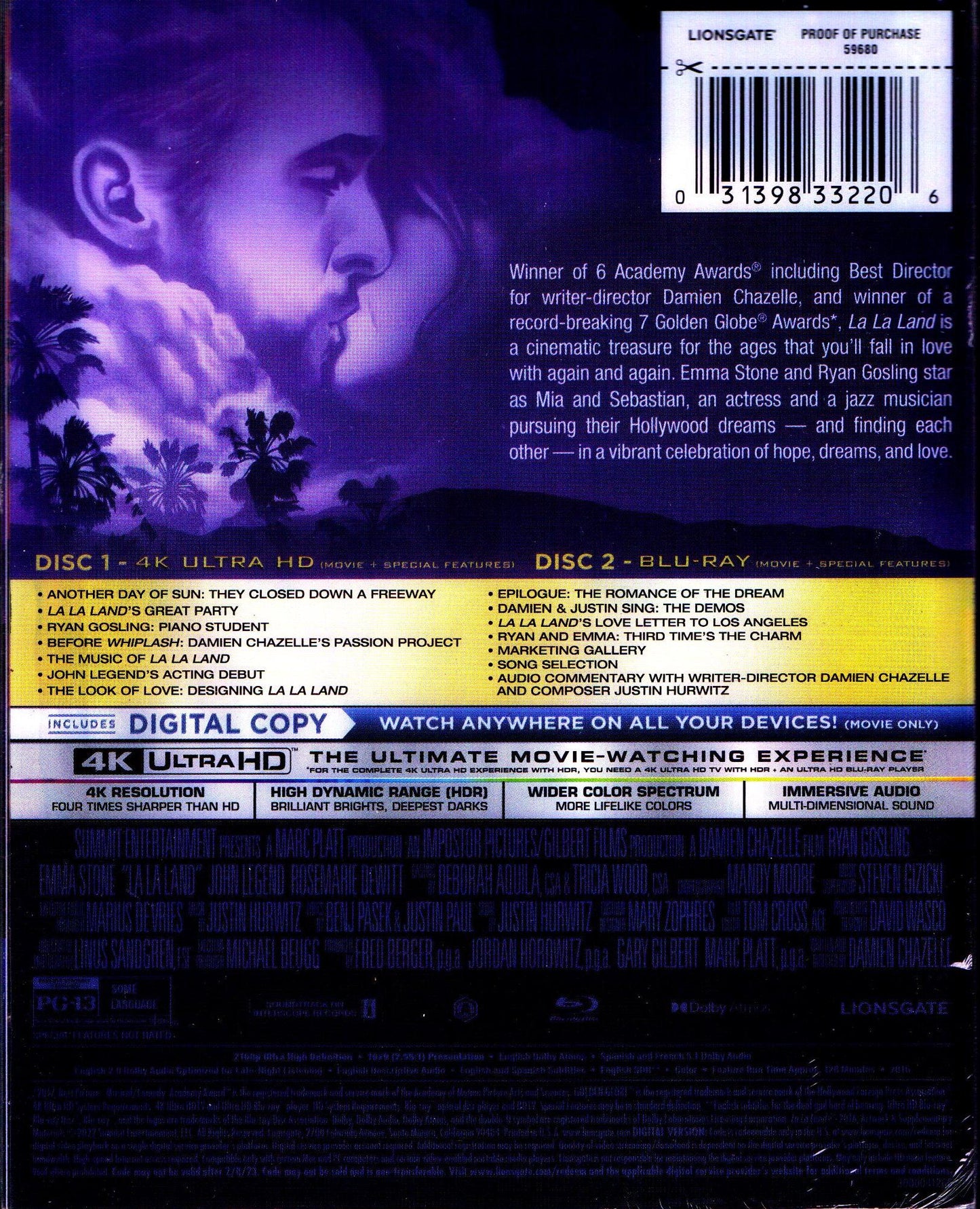 La La Land 4K SteelBook (2016)(Exclusive)