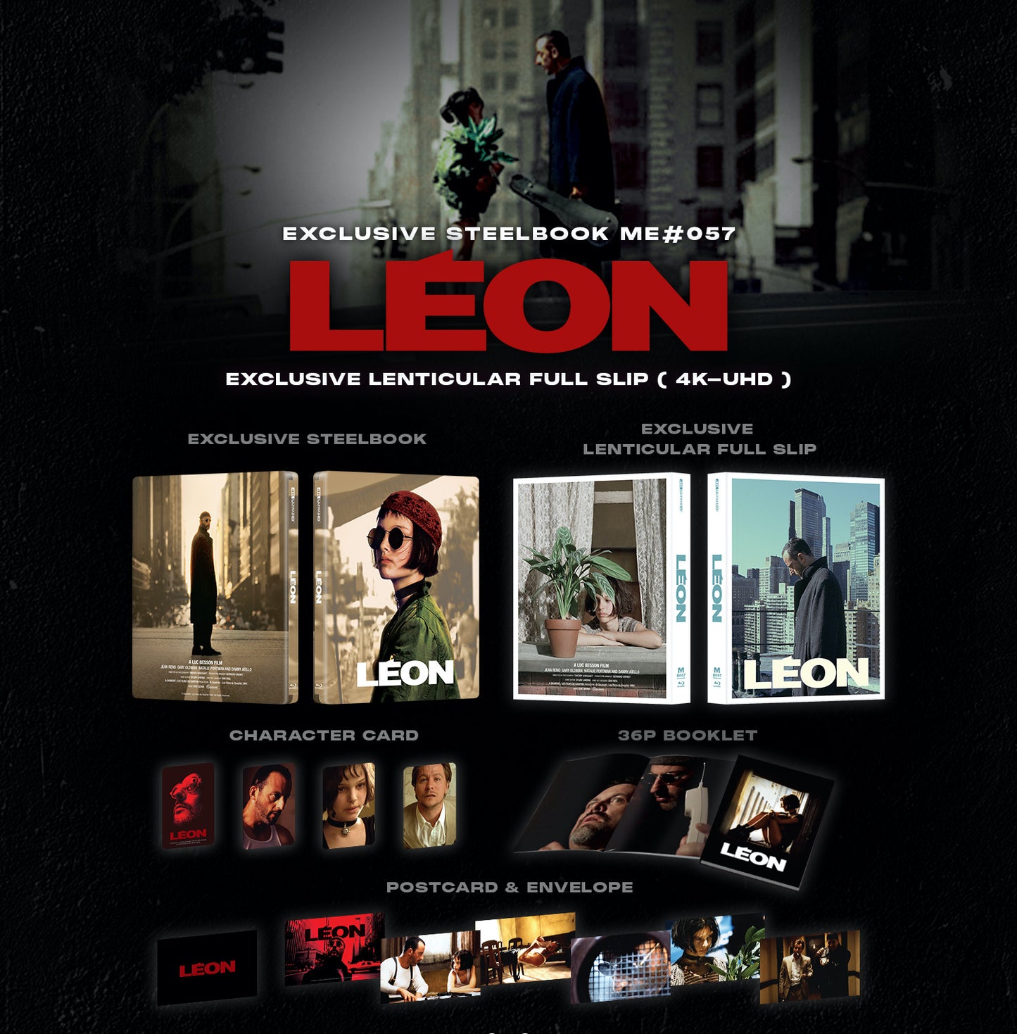 Leon: The Professional 4K Lenticular SteelBook (ME#57)(Hong Kong)