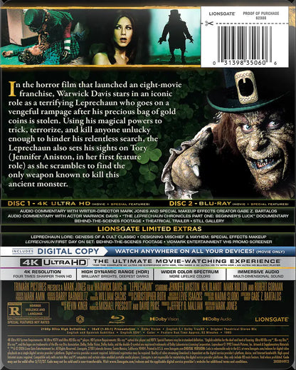 Leprechaun 4K SteelBook (1993)(Exclusive)
