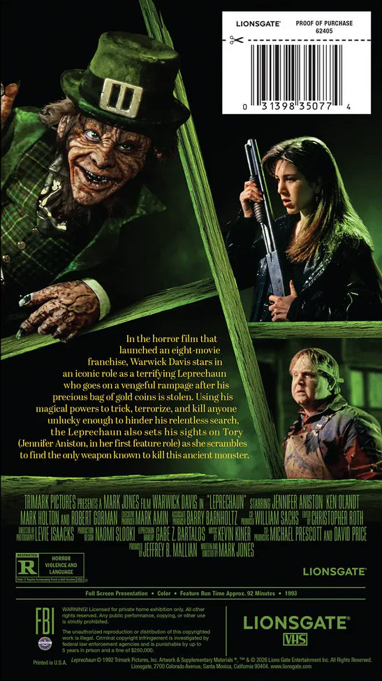 Leprechaun VHS: Be Kind, Rewind Edition (1993)(Exclusive)