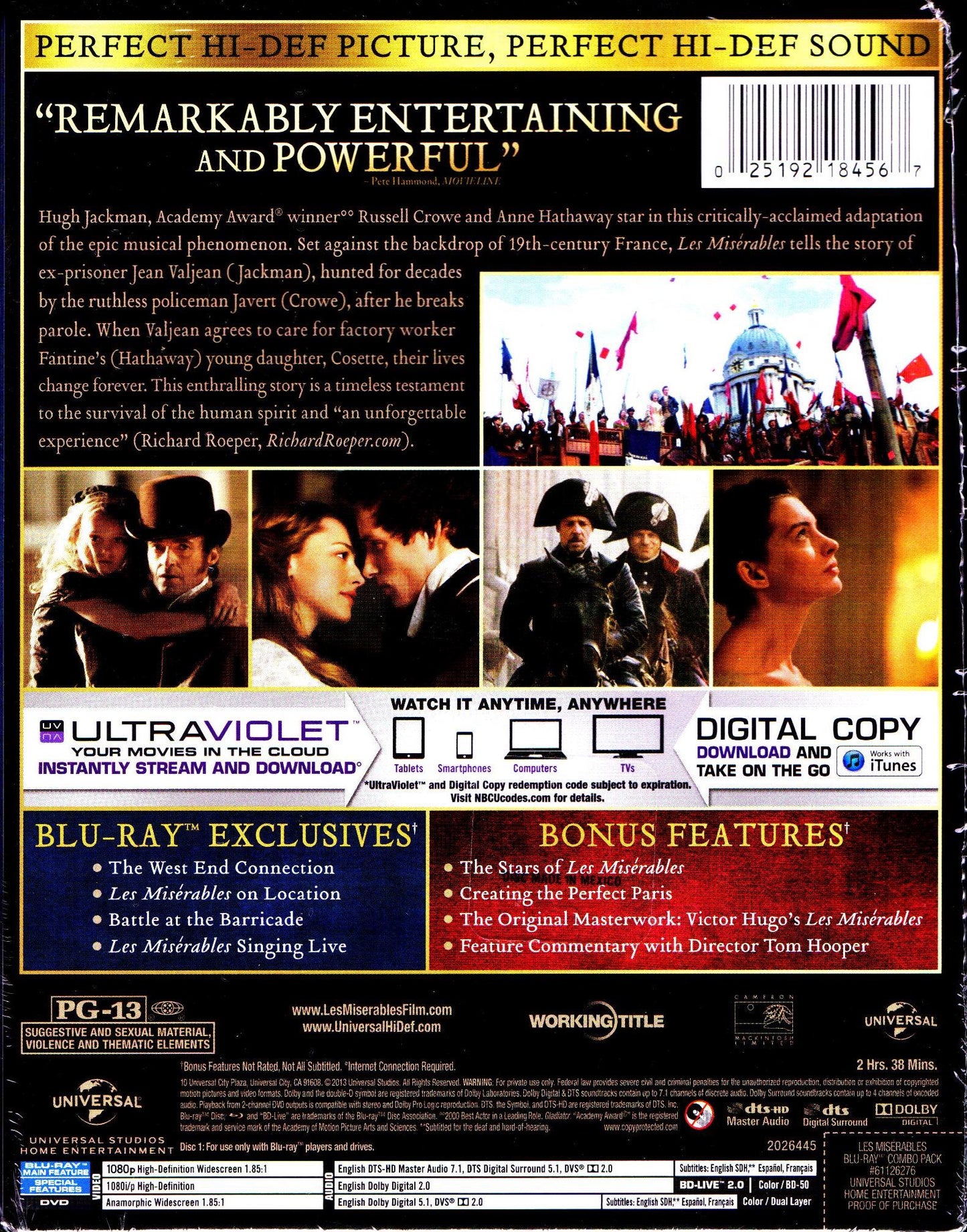 Les Miserables SteelBook (2012)(Exclusive)