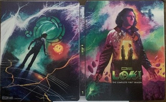 Loki : Season 1 (4K/Blu-ray, 2023, STEELBOOK) NEW Tom Hiddleston sci-fi  action