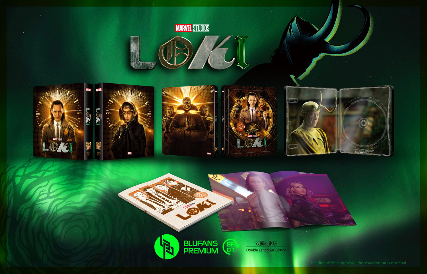 Loki: Season 1 Double Lenticular SteelBook (BP#004)(EMPTY)(China)