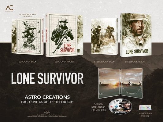 Lone Survivor 4K Full Slip SteelBook (AC#01)(UK)