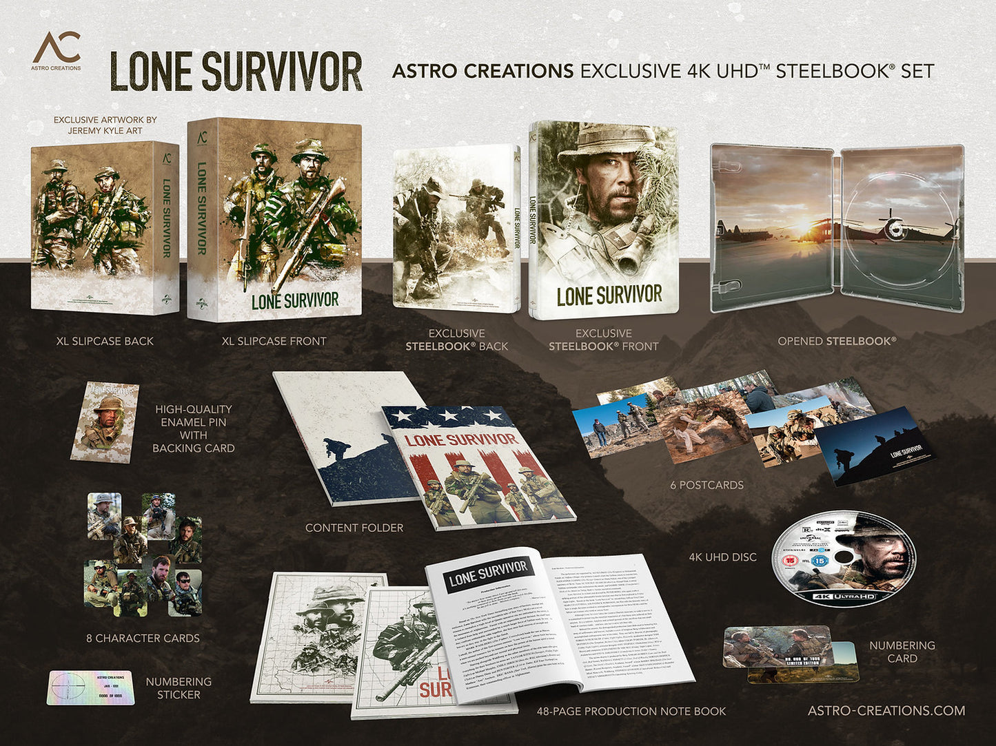 Lone Survivor 4K XL Full Slip SteelBook (AC#01)(UK)