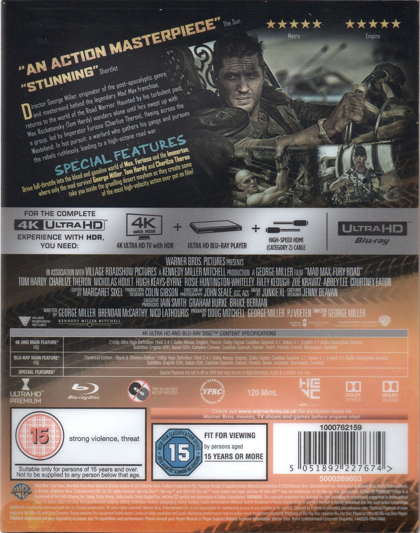 Mad Max: Fury Road 4K Full Slip SteelBook - Titans of Cult #03 (UK)