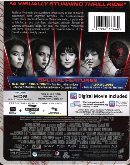 Madame Web 4K SteelBook