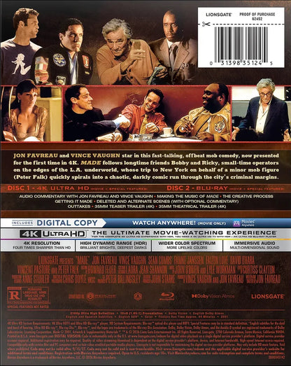 [Pre-Order] Made 4K SteelBook: 25th Anniversary Edition (2001)(Exclusive)