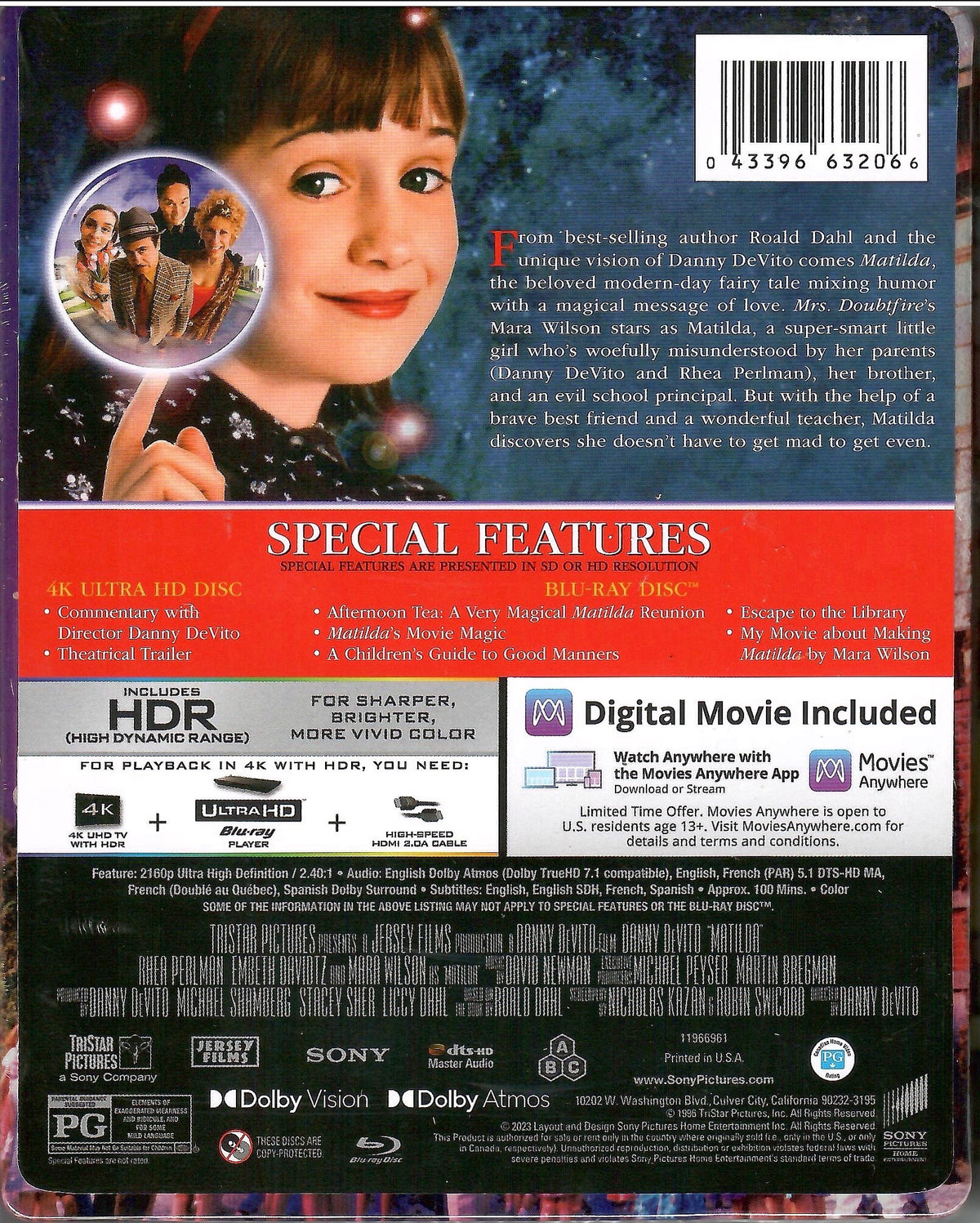 Matilda Clips Matilda Dvd Cover