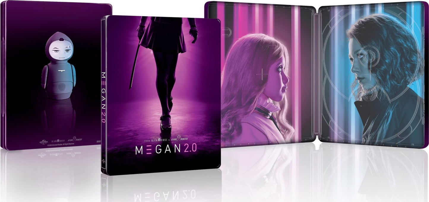 [Pre-Order] M3gan 2.0 4K Full Slip SteelBook: Ultimate Collector's Edition (2025)(UK)