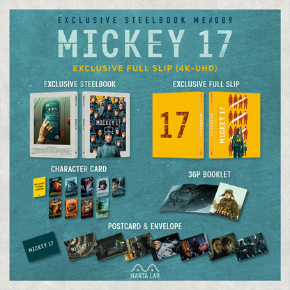 Mickey 17 4K Full Slip SteelBook (2025)(ME#89)(Hong Kong)