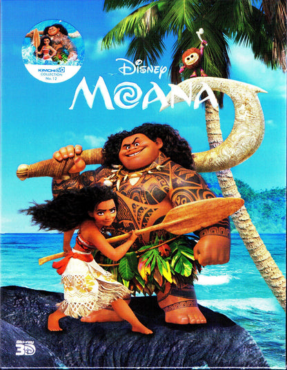 Moana 3D Full Slip SteelBook (2016)(KE#12)(Korea)