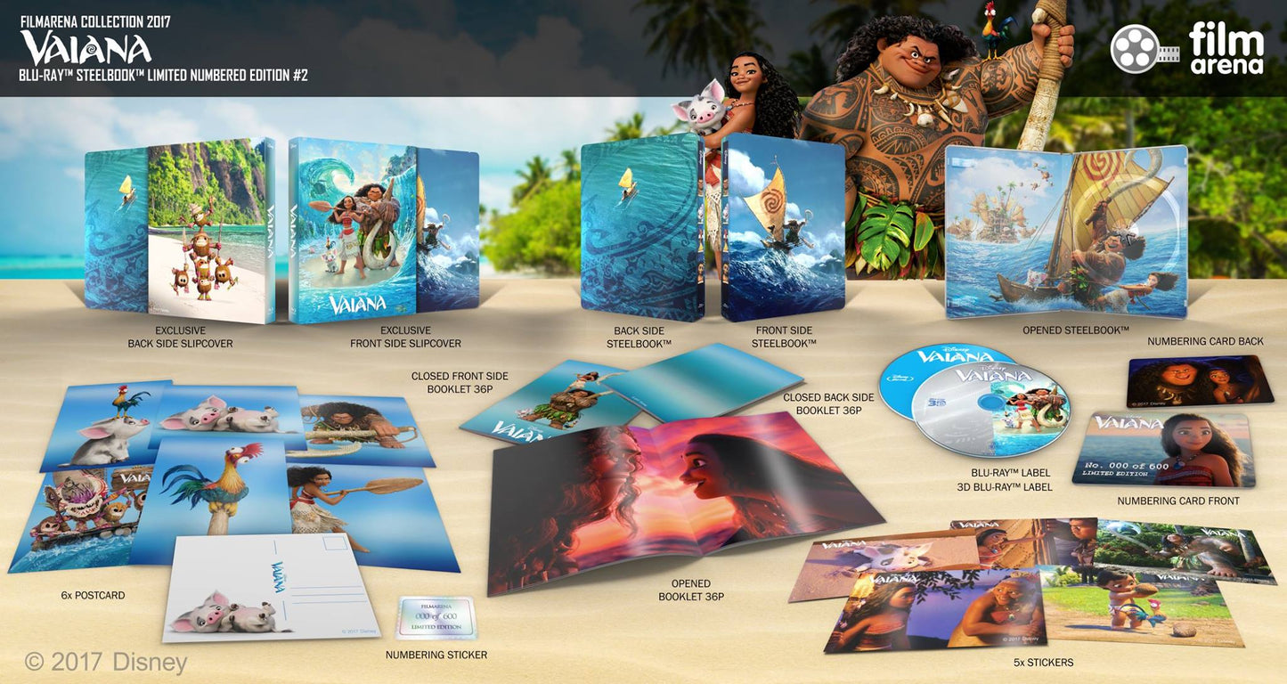 Moana 3D Lenticular SteelBook (2016)(FAC#78)(Czech)