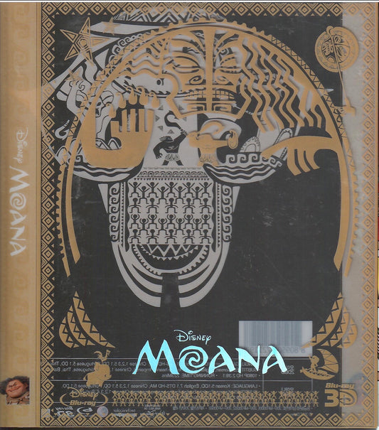 Moana 3D SteelBook Slip Cover (2016)(Korea)(Exclusive Slip)