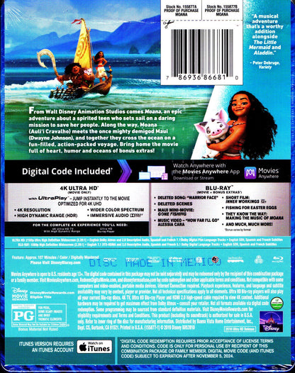 Moana 4K SteelBook (2016)(Exclusive)