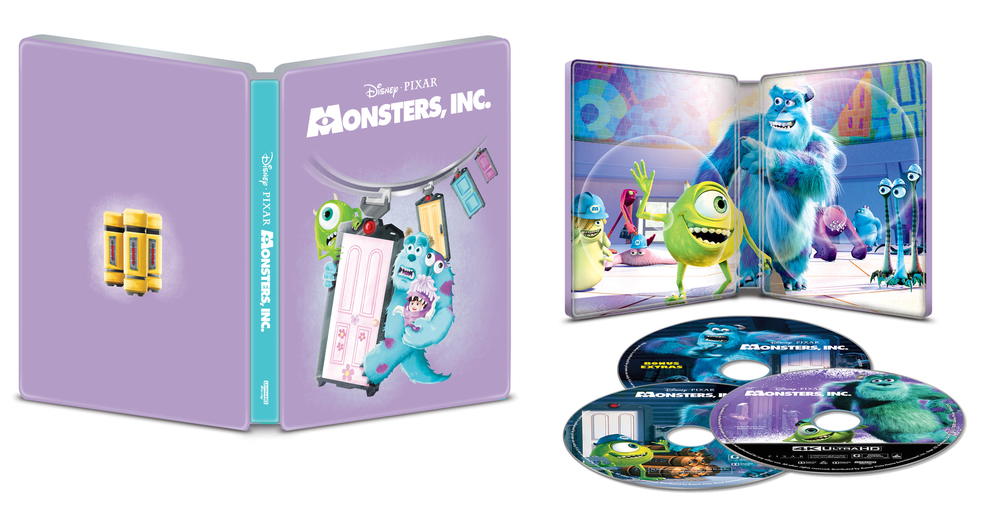 monsters inc products Monsters Inc. 4K SteelBook (Exclusive) – Blurays For Everyone