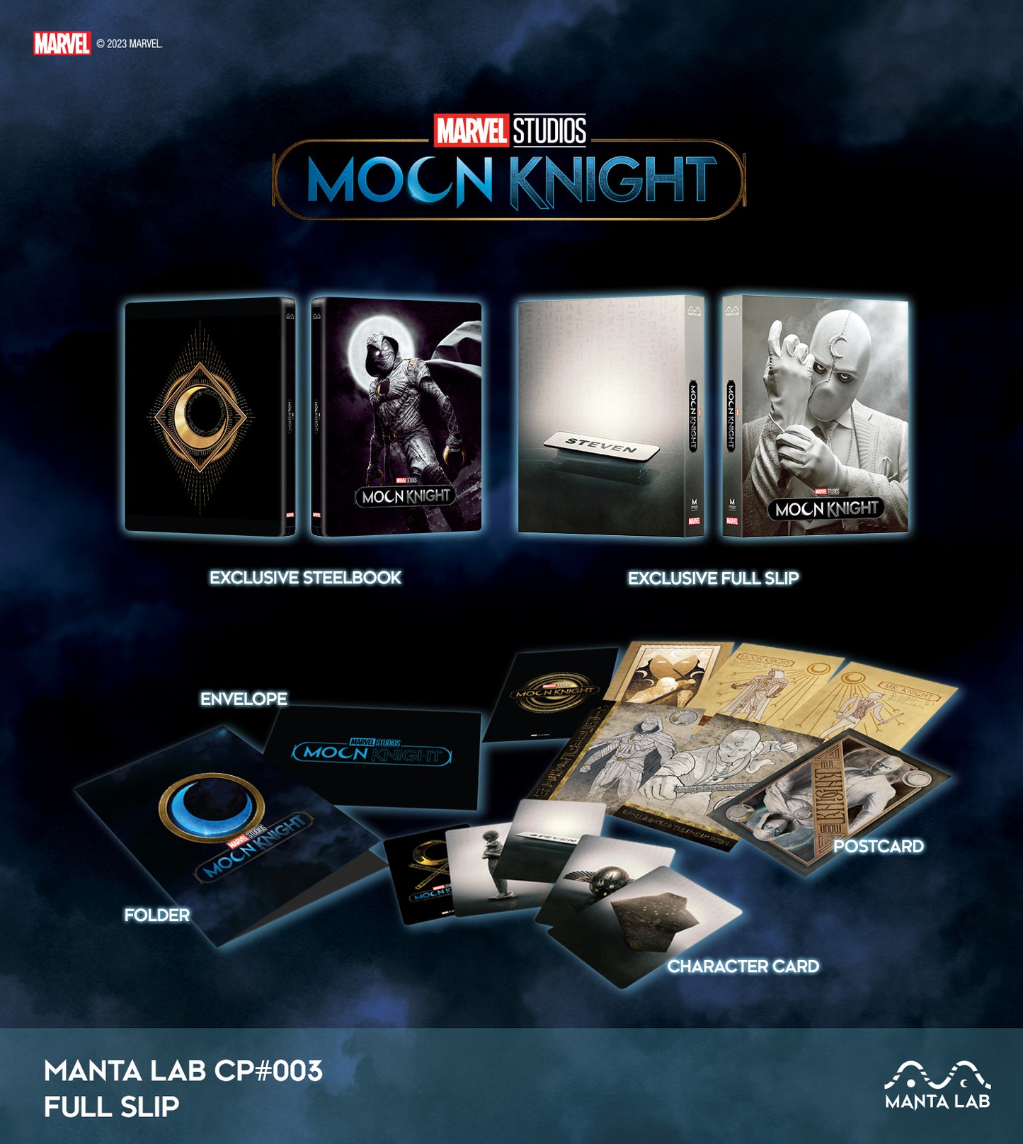 Moon Knight: Season 1 1-Click SteelBook (MCP#03)(EMPTY)(Hong Kong)