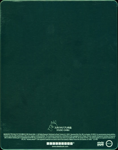 Nausicaa of the Valley of the Wind SteelBook: Studio Ghibli