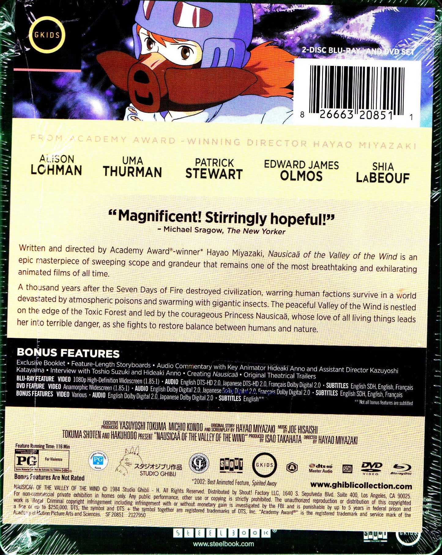 Nausicaa of the Valley of the Wind SteelBook: Studio Ghibli