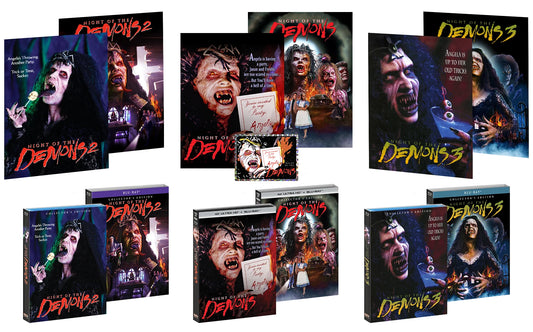 Night of the Demons 1-3 4K + Posters + Exclusive Slip Covers (Exclusive)