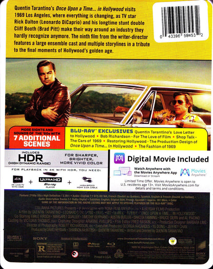 Once Upon a Time in Hollywood 4K SteelBook (Re-release)