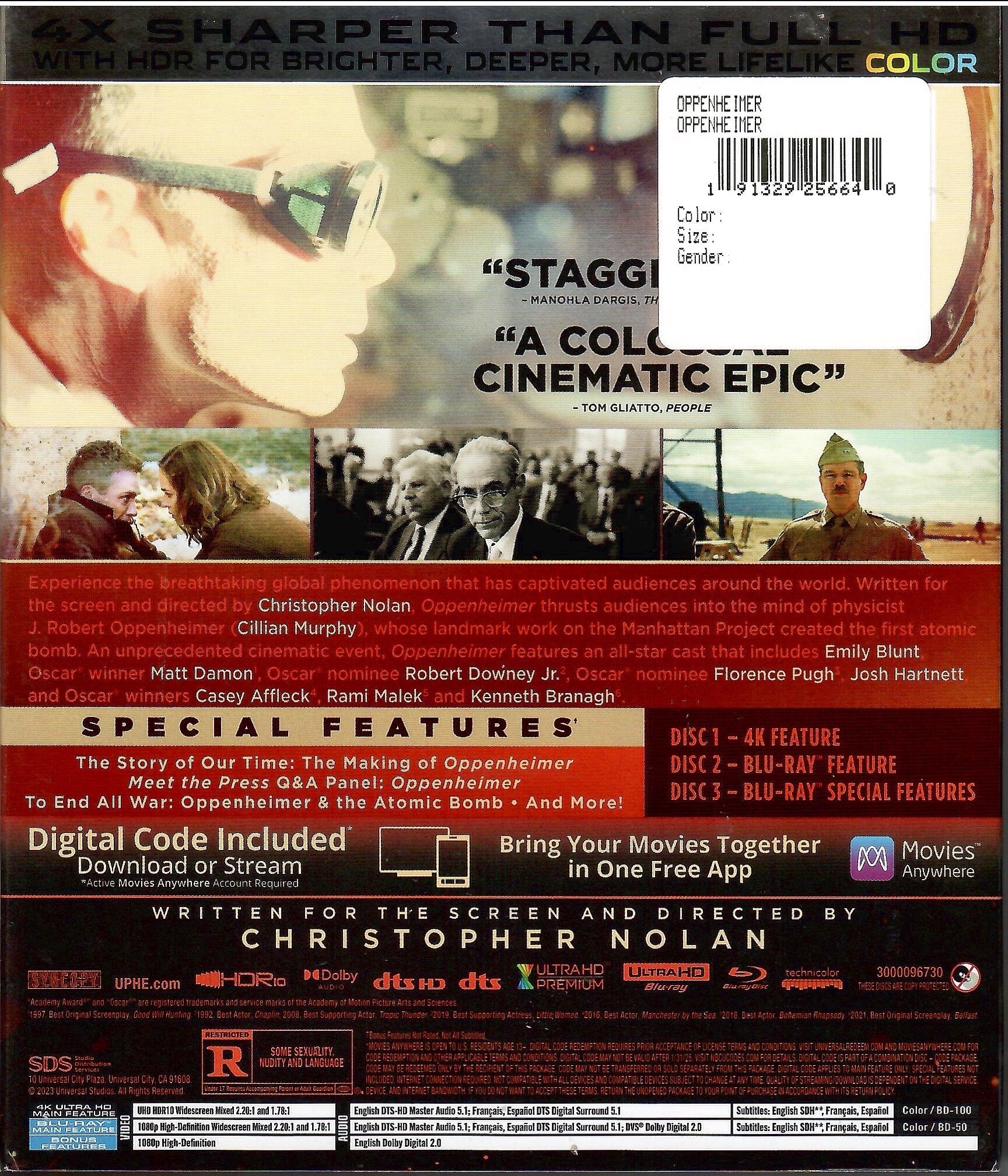 Oppenheimer 4K + Bluray + Digital Copy Best Buy Exclusive Steelbook -  Movies & TV Shows, Facebook Marketplace
