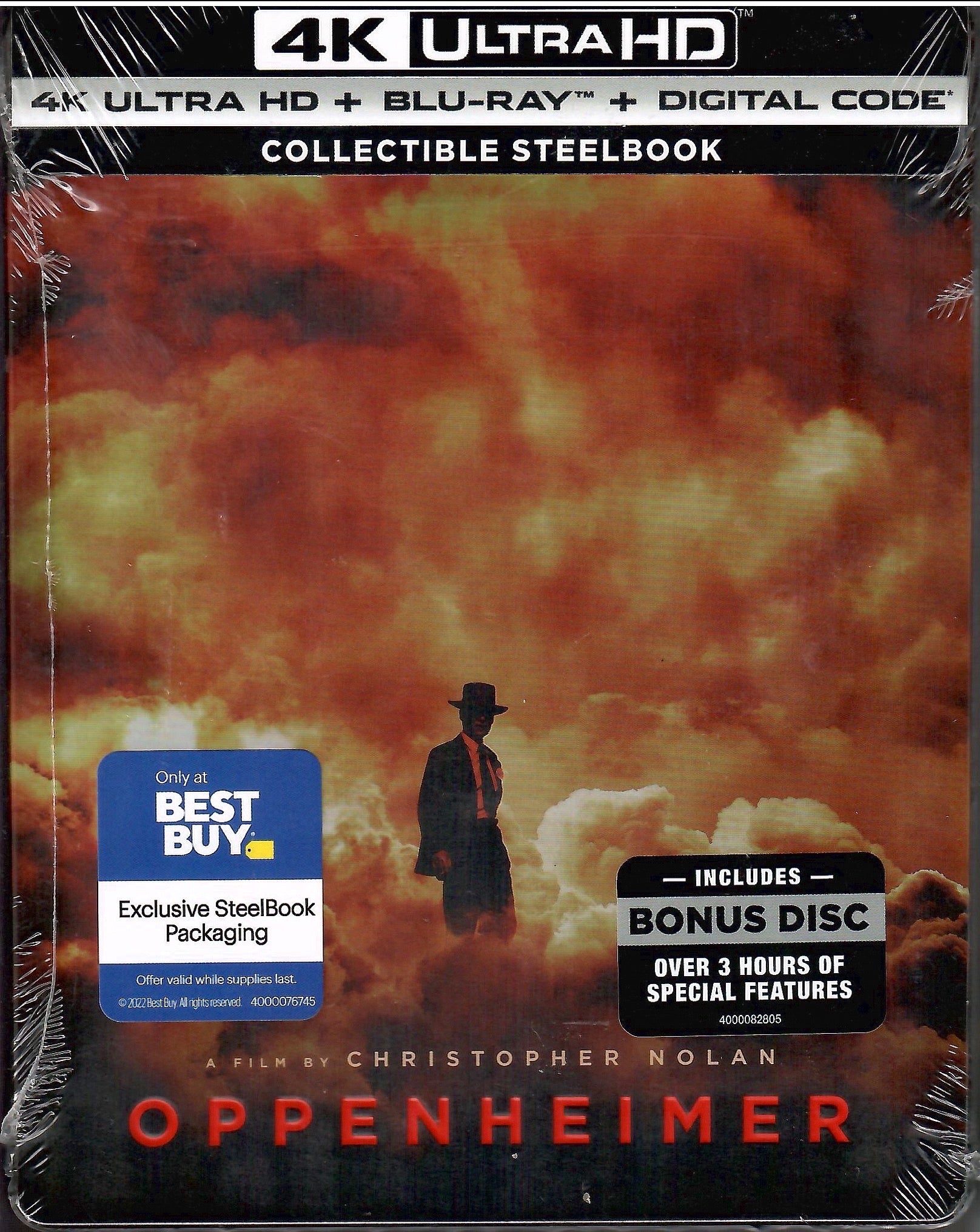 Oppenheimer 4K SteelBook (Exclusive) Blurays For Everyone