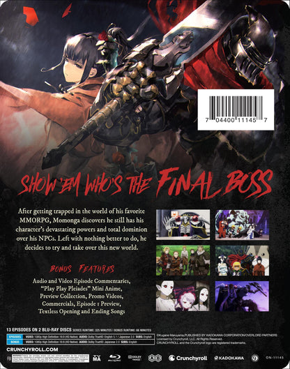 Overlord: Season 1 SteelBook