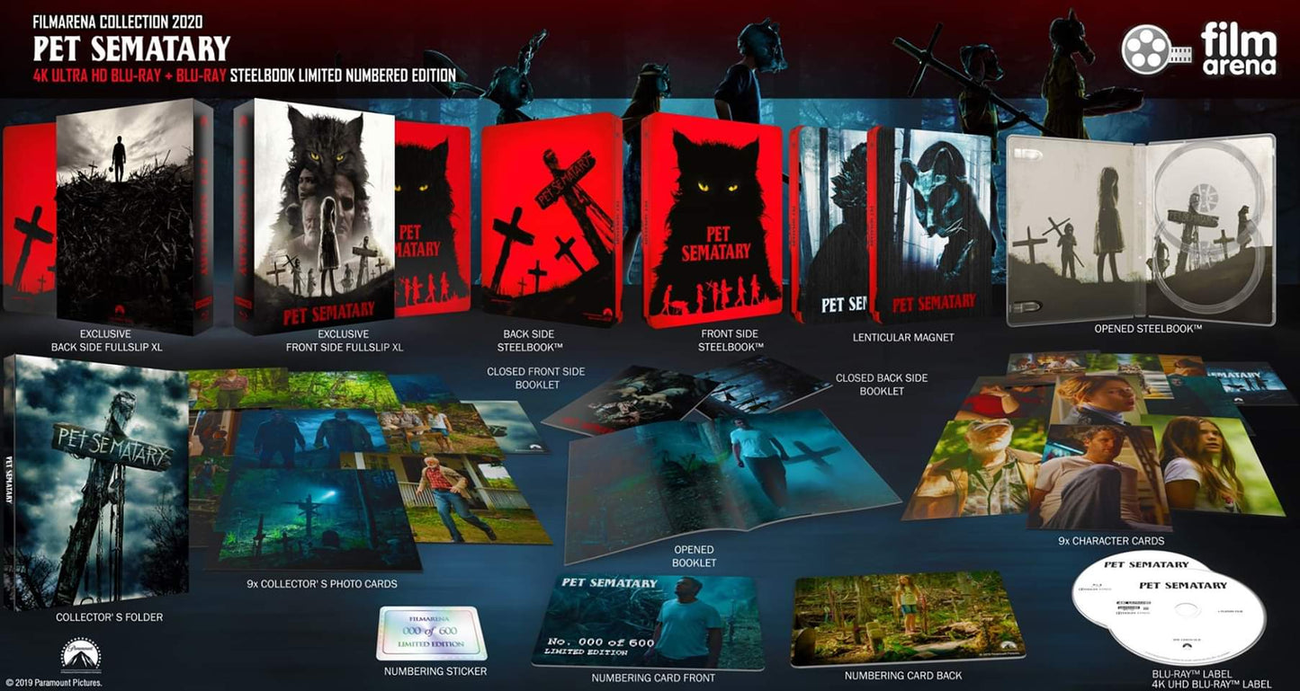 Pet Sematary 4K XL Full Slip SteelBook + Lenticular Magnet (2019)(FAC#125)(Czech)
