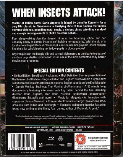 Phenomena SteelBook (UK)