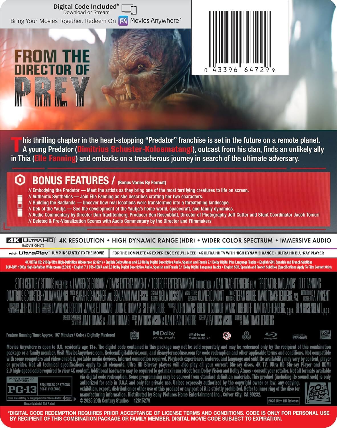 Predator: Badlands 4K SteelBook