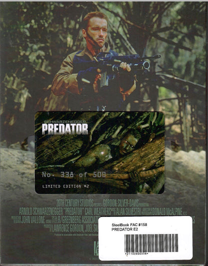 Predator 3D & 4K XL Double Lenticular SteelBook (1987)(FAC#158)(Czech)