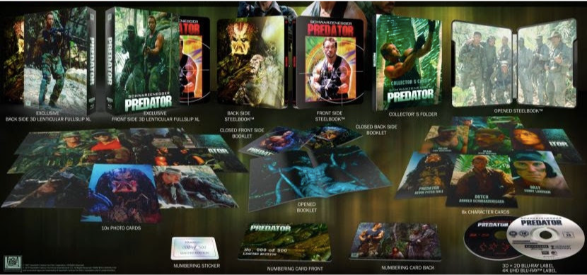 Predator 3D & 4K XL Double Lenticular SteelBook (1987)(FAC#158)(Czech)