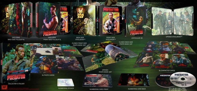 Predator 3D & 4K XL Full Slip SteelBook (1987)(FAC#158)(Czech)