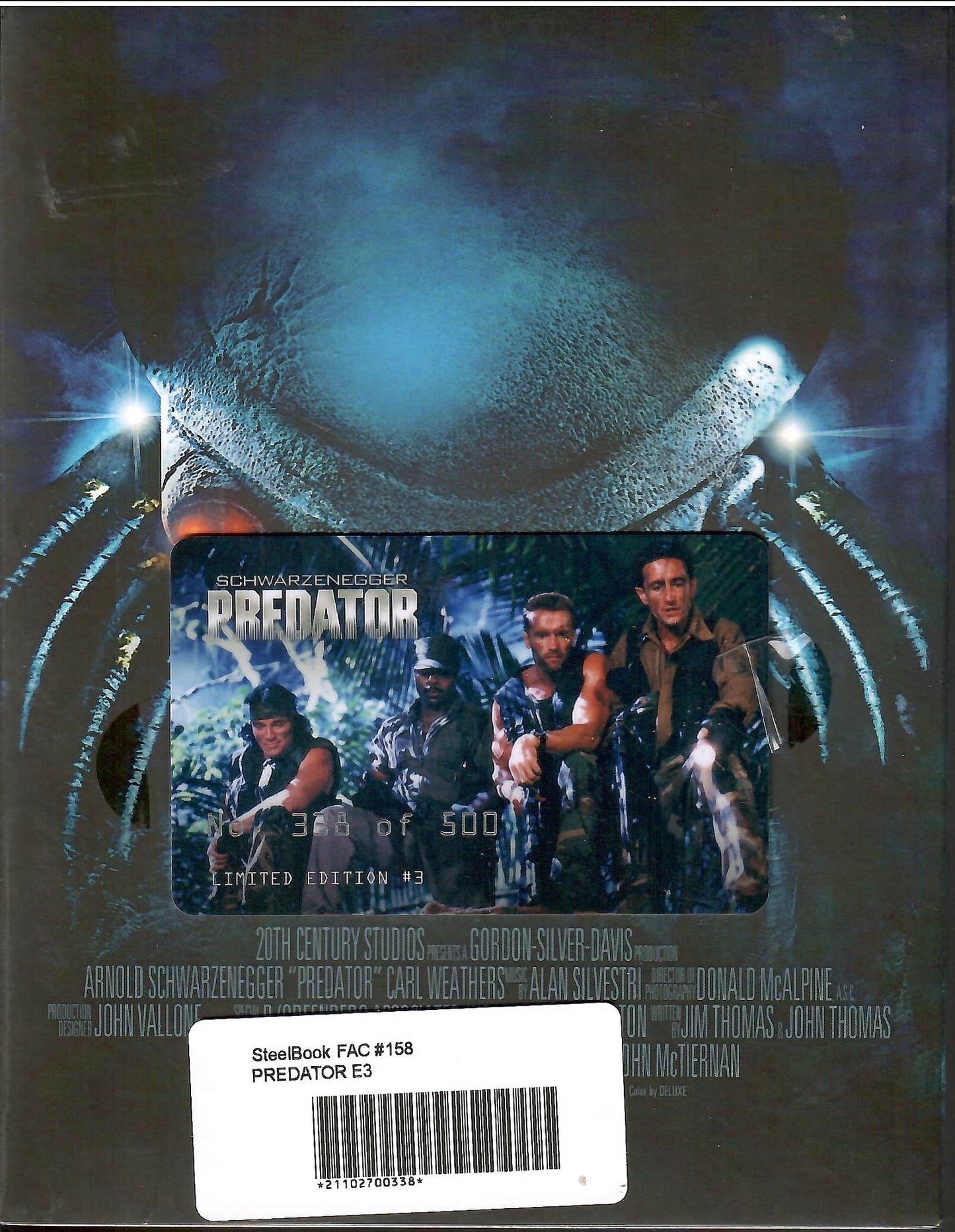 Predator 3D & 4K XL Lenticular SteelBook (1987)(FAC#158)(Czech)