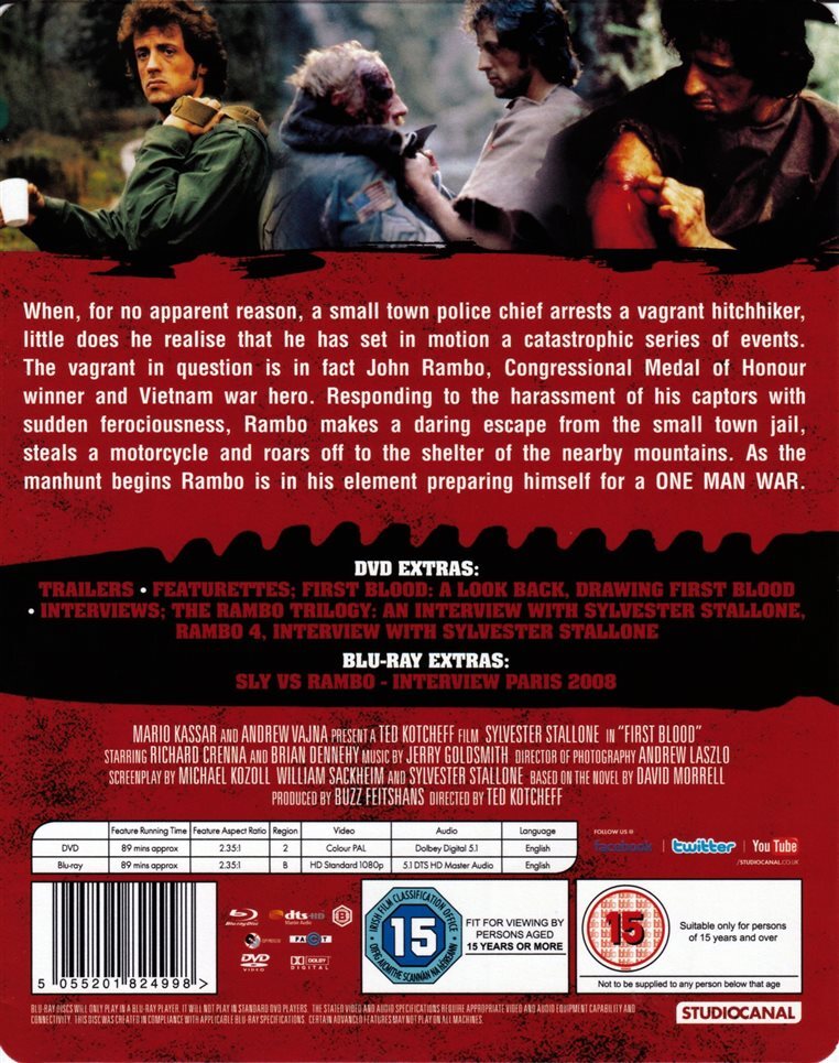 Rambo: First Blood SteelBook (1982)(UK)