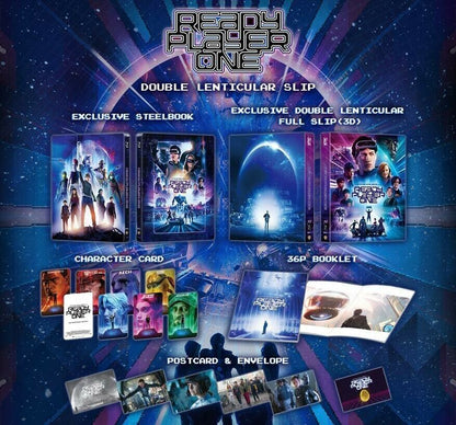 Ready Player One 3D & 4K 1-Click SteelBook (ME#17)(Hong Kong)