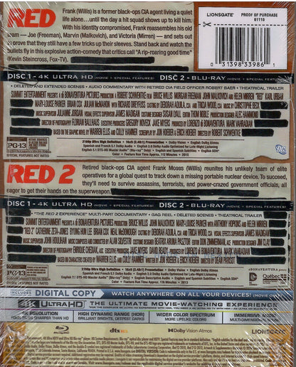 Red 2-Film 4K Colleciton SteelBook (2010-2013)(Exclusive)