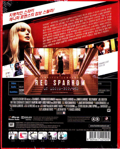 Red Sparrow Lenticular SteelBook (WC#01)(Korea)