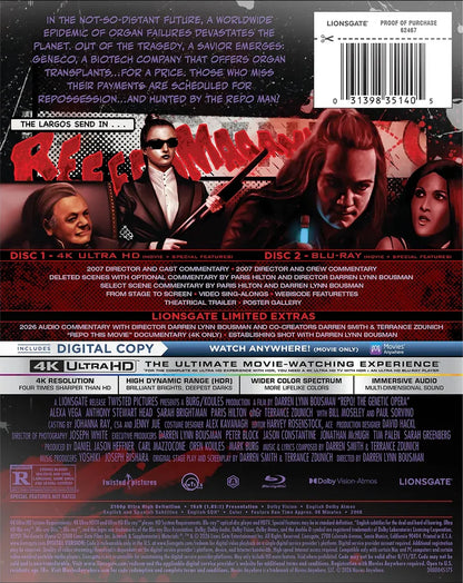 [Pre-Order] Repo! The Genetic Opera 4K SteelBook (Exclusive)