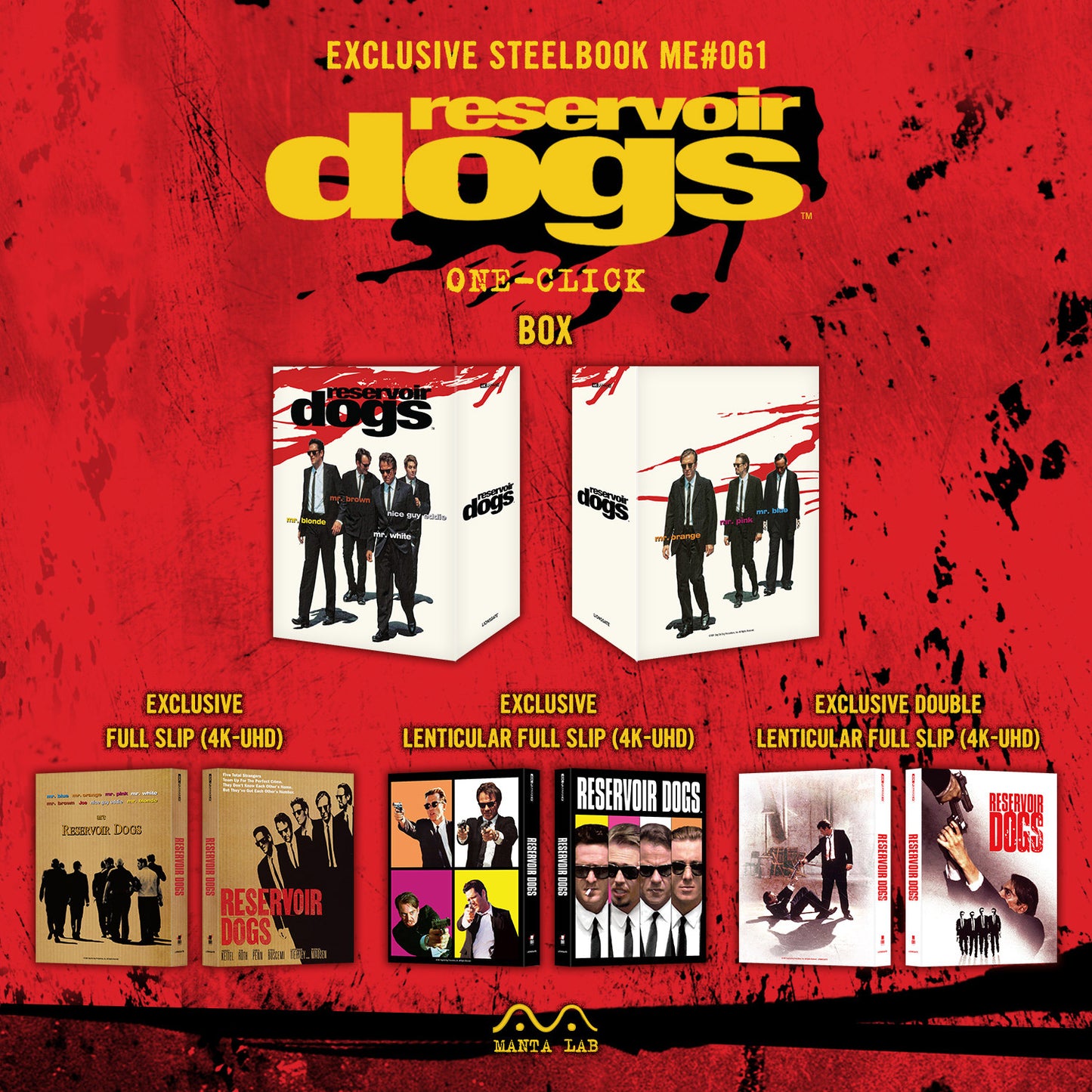 Reservoir Dogs 4K 1-Click SteelBook (ME#61)(Hong Kong)